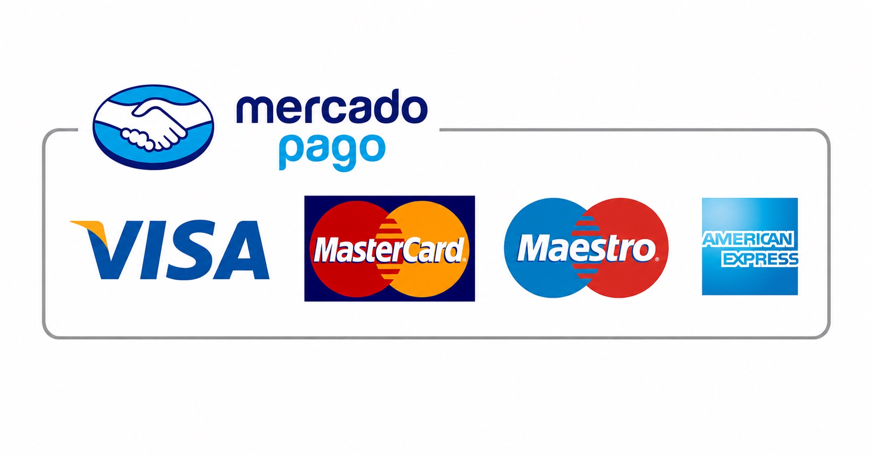 Medios de pago: Mercado Pago, Visa, Mastercard, Maestro y American Express